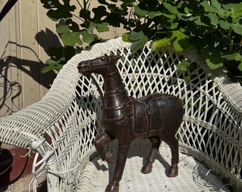 中国彫刻の緑色の石の馬の彫刻像 - Etsy 日本