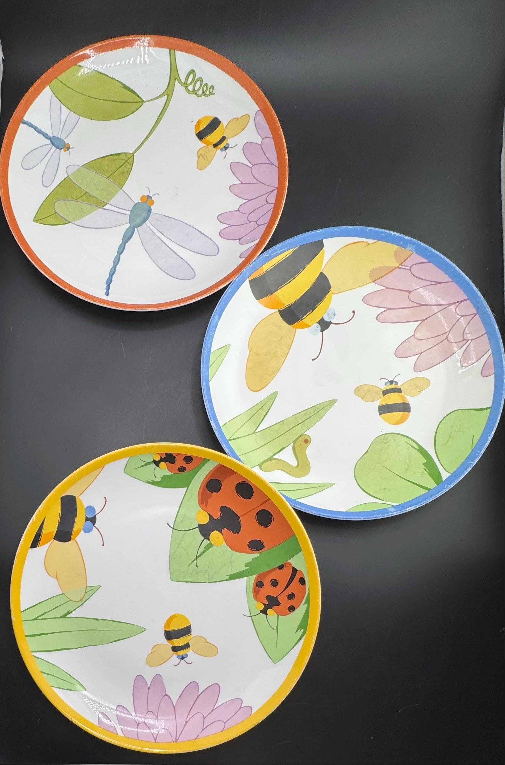 4 Tiffany & Co Tiffany Buzz Buzz Dessert Canape Plate Set Dishes