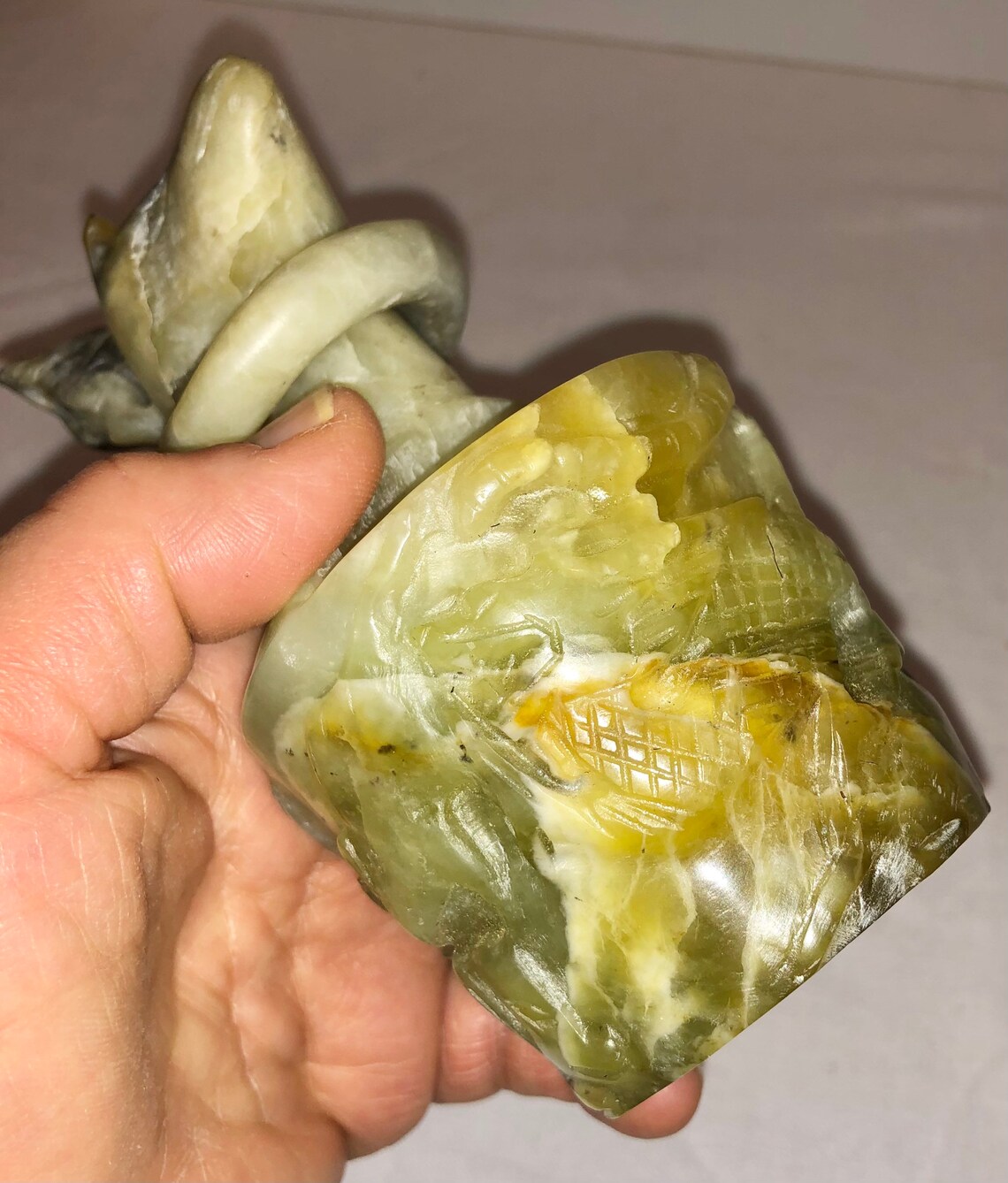 Very Rare Antique Carved Jade Figurine Animals Fox Rooster Etsy