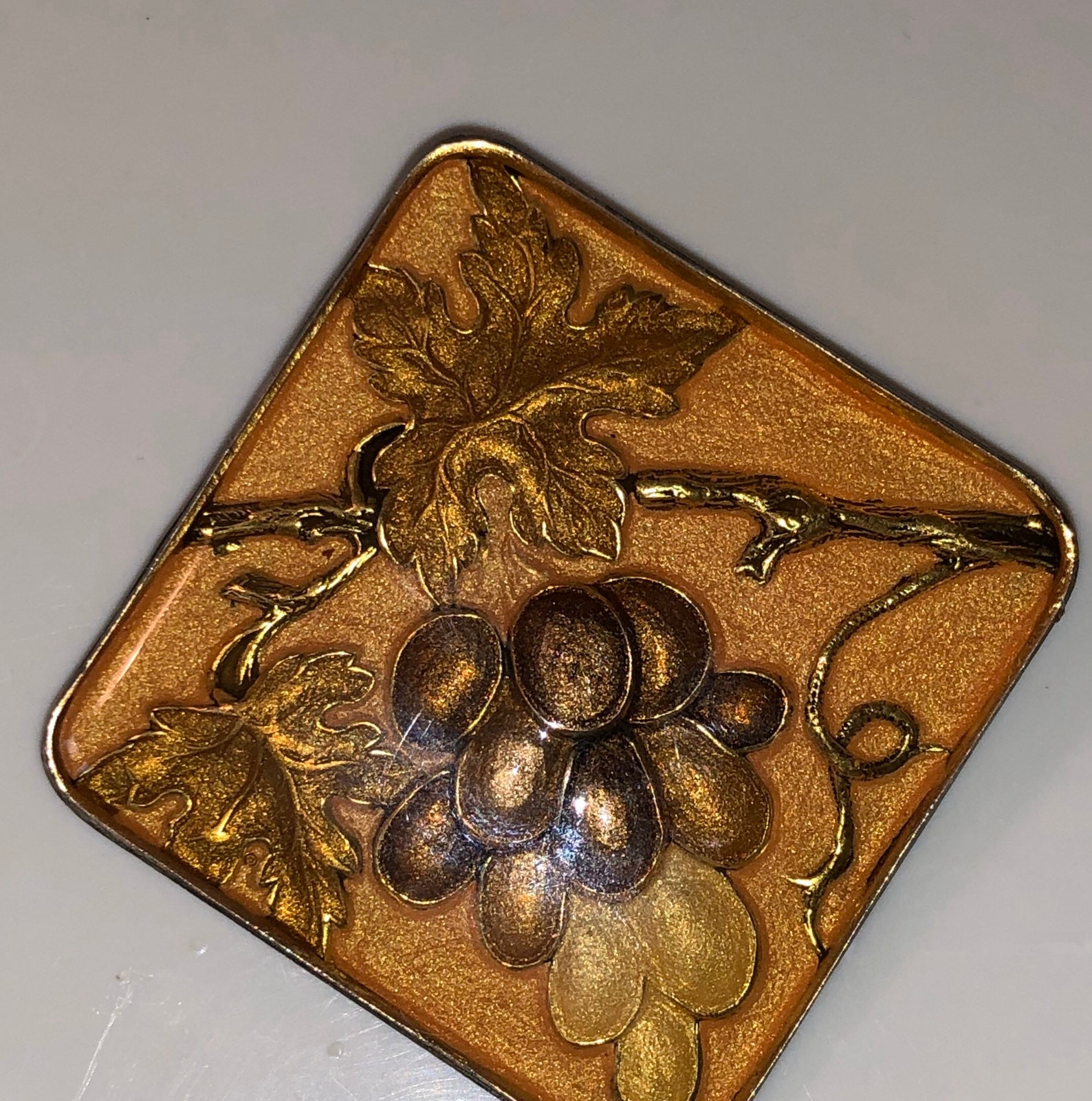 Broche Vintage Ski Alpes Autrichiennes - Ton Argent émail, Feldkirch, Rétro 1935-1950