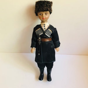 VINTAGE TOY DOLL BROTHER AND SISTER SAILORS RUBBER ROMANIA SOVIET CCCP ERA