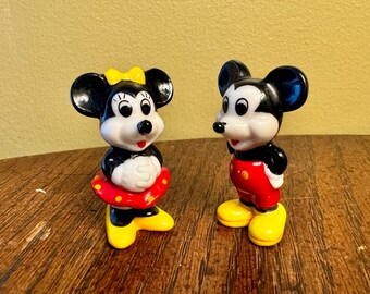 Adorable Vintage 1993 Disney Miniature Mickey Mouse and Minnie