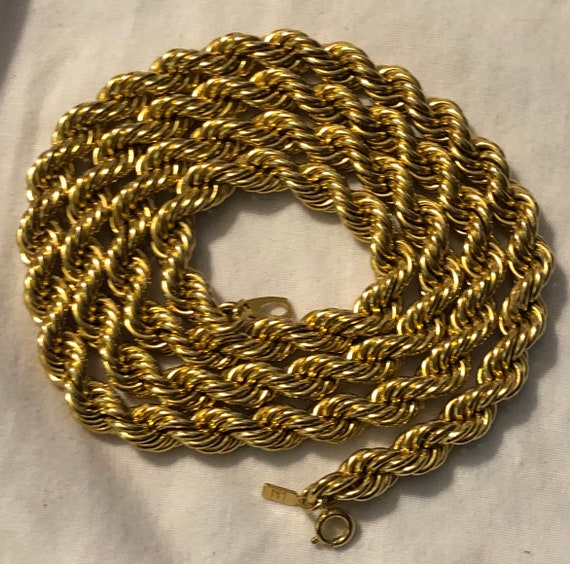 Costume Gold Rope Necklace - Etsy 