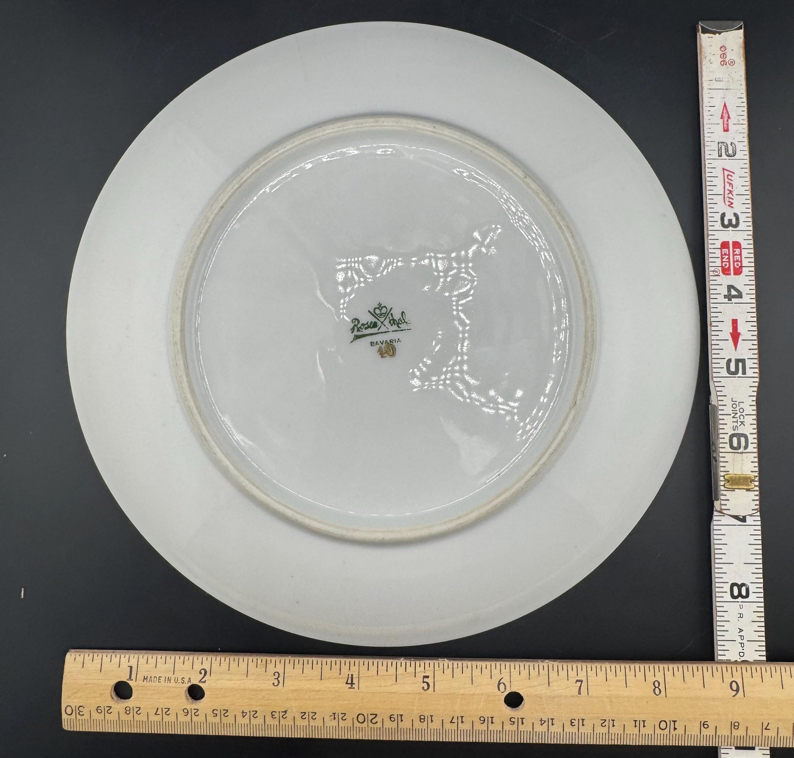 Antique Bavarian Portrait Plate Helen of Troy Transferware