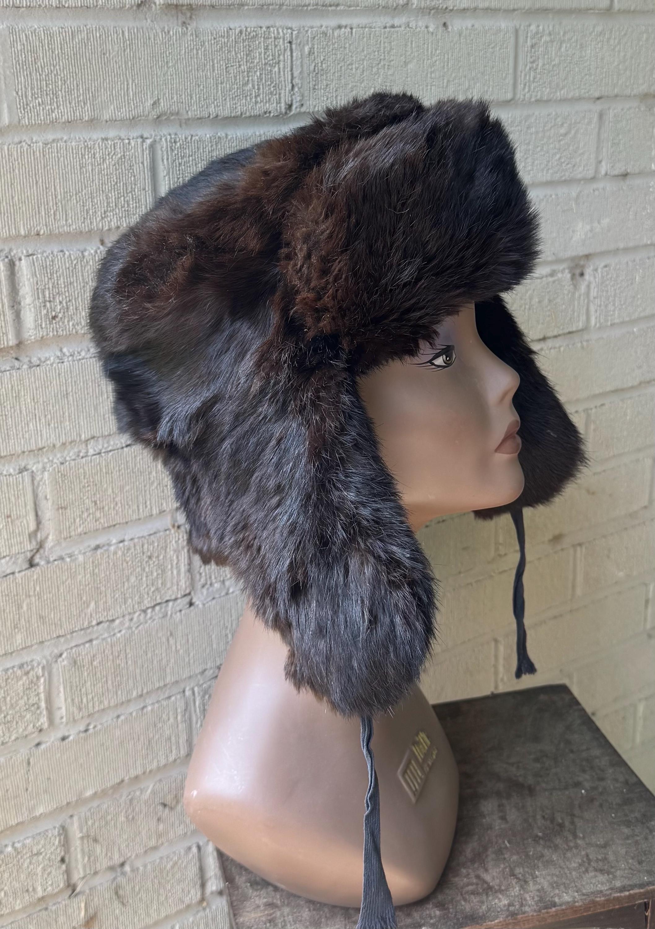 Genuine Russian Ushanka Vintage Real Fur Vintage Russian Ushanka Hat With Genuine Fur & Leather - Etsy main image 3