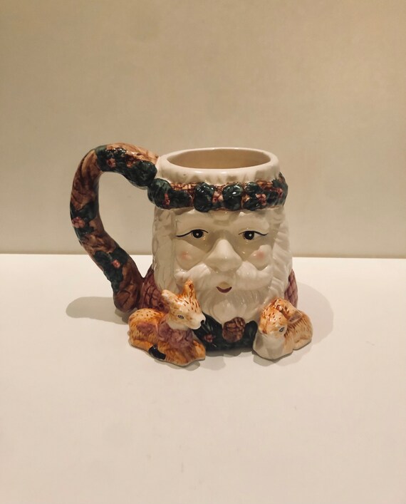 最終処分 80年代vintage 陶器クリスマス サンタクロース vintage】Santa Claus Ceramic Object b / 陶器製サンタク