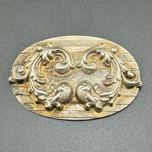 Huge Silver Sash Brooch Steampunk Brooch Sashpin Large Impressive Ornate Silver Victorian Revival Sash Pin Brooch