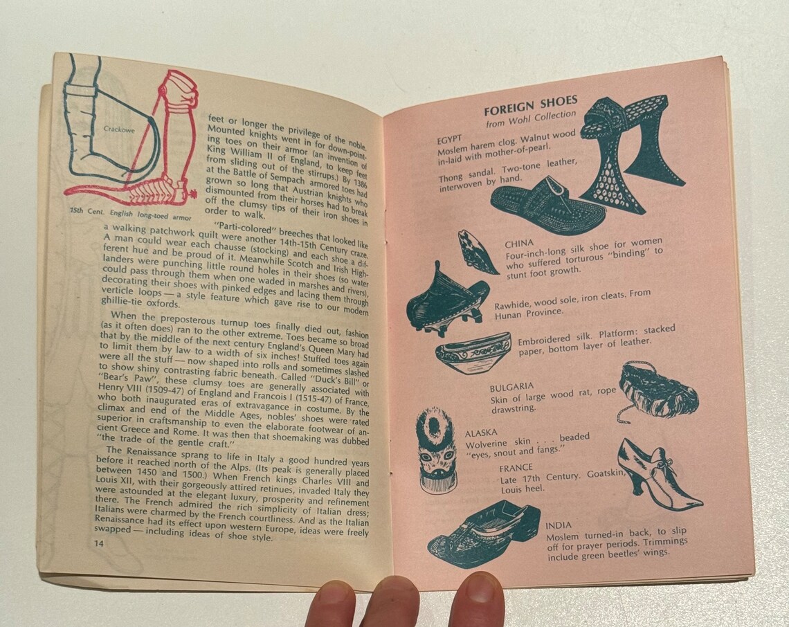 Vintage 1969 Shoes of Yesterday Wohl Shoe Company Book on the Romance ...