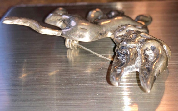 Vintage Mexican Silver Donkey Brooch Large Adorab… - image 7