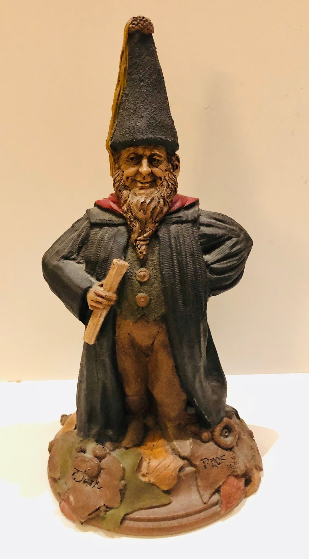 tom clark gnome ノーム 樹脂製 置物 Vtg 1989 Tom Clark Gnome Sculpture Prof #5090 Cairn Studios