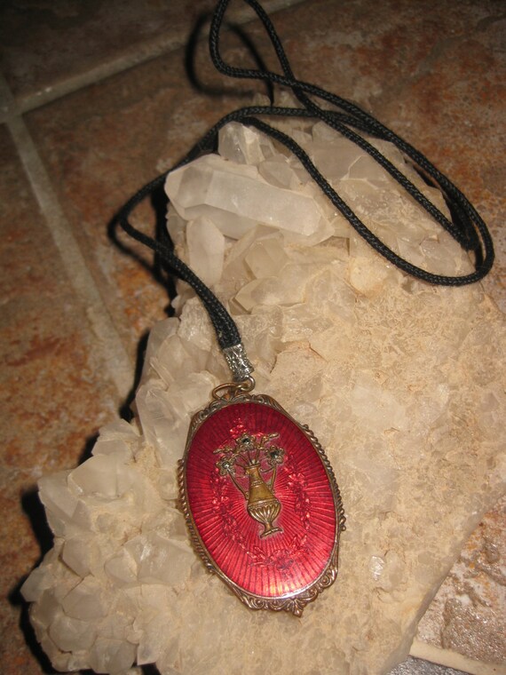 Antique Edwardian Flower Basket Necklace Stunning