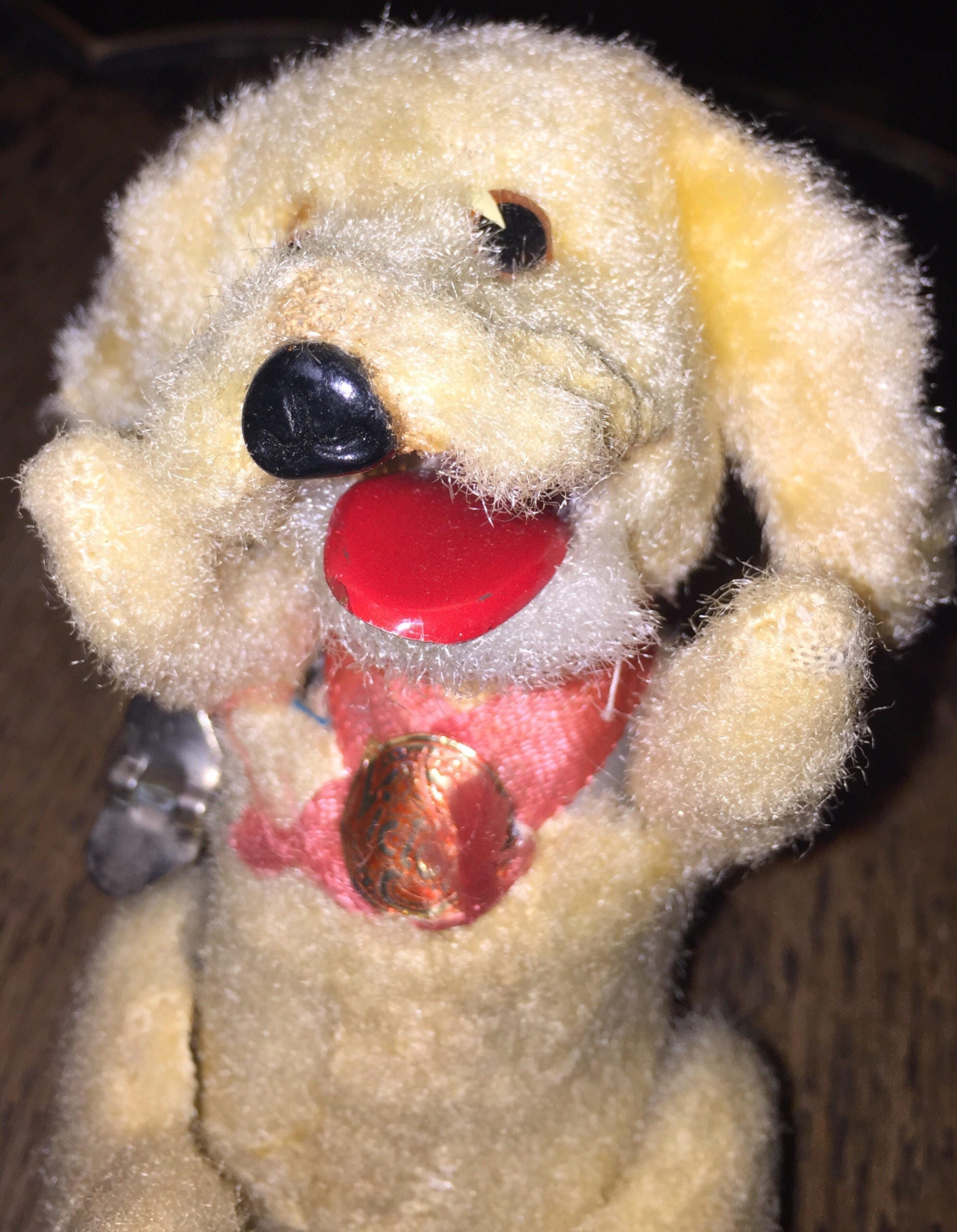 Windup Dog Toy Fur Covered Vintage Wind up Dog as Found Circa Etsy UK