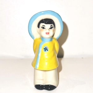 Vintage Mid Century Asian Child Figurine Chinese Boy CAS Miniature Figure Statuette Madison Ceramic Arts Studio Betty Harrington Designs