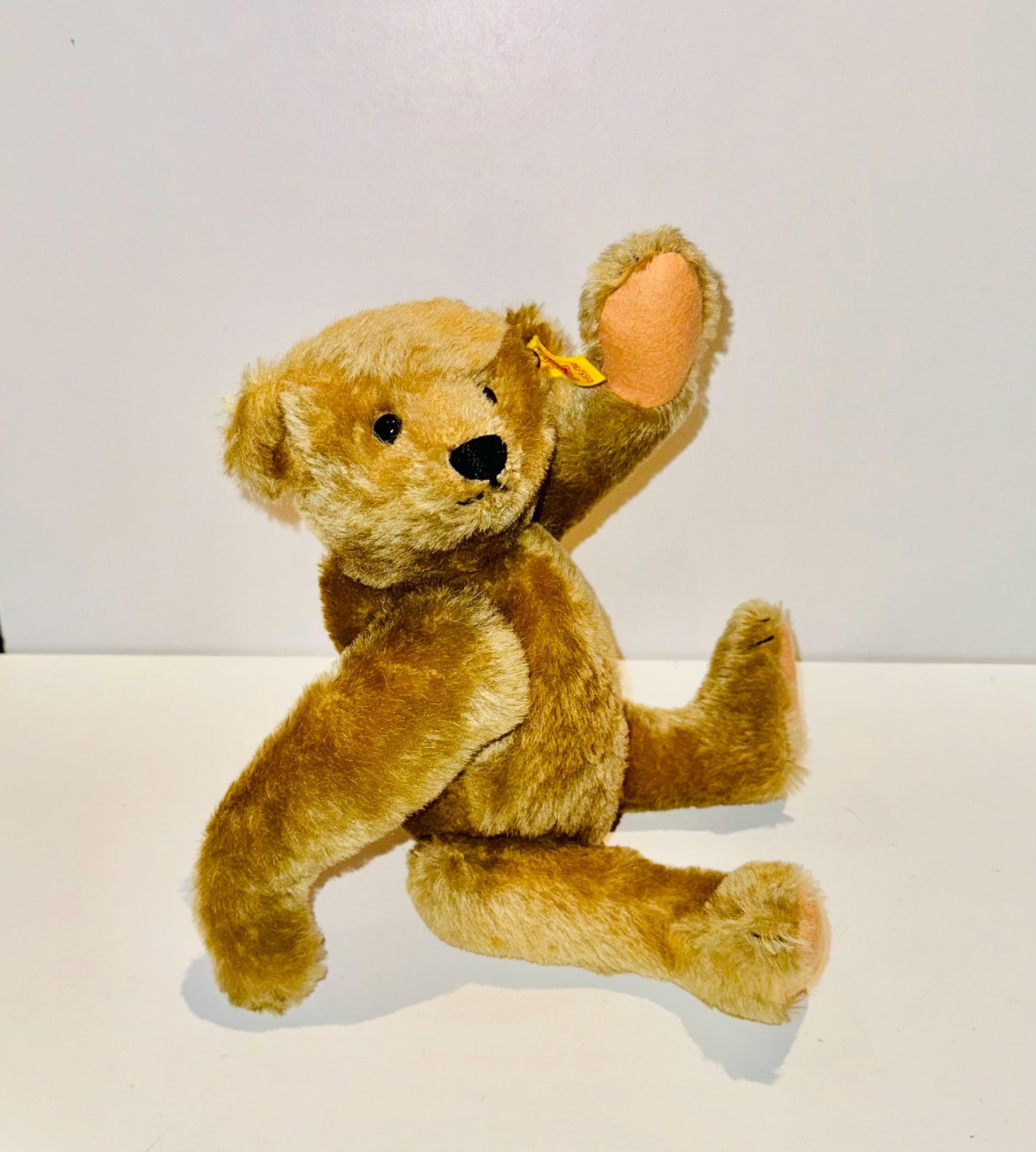 Vintage Steiff Teddy Bear Jointed Poseable Stuffed Animal 0155/32