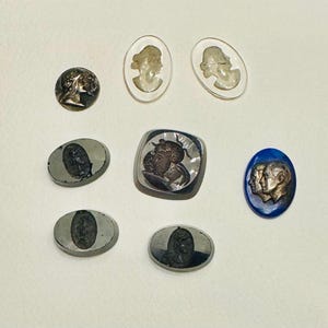 Authentic Antique Victorian & Georgian Ingalios and Cameo Collection Findings for Jewelry Makers