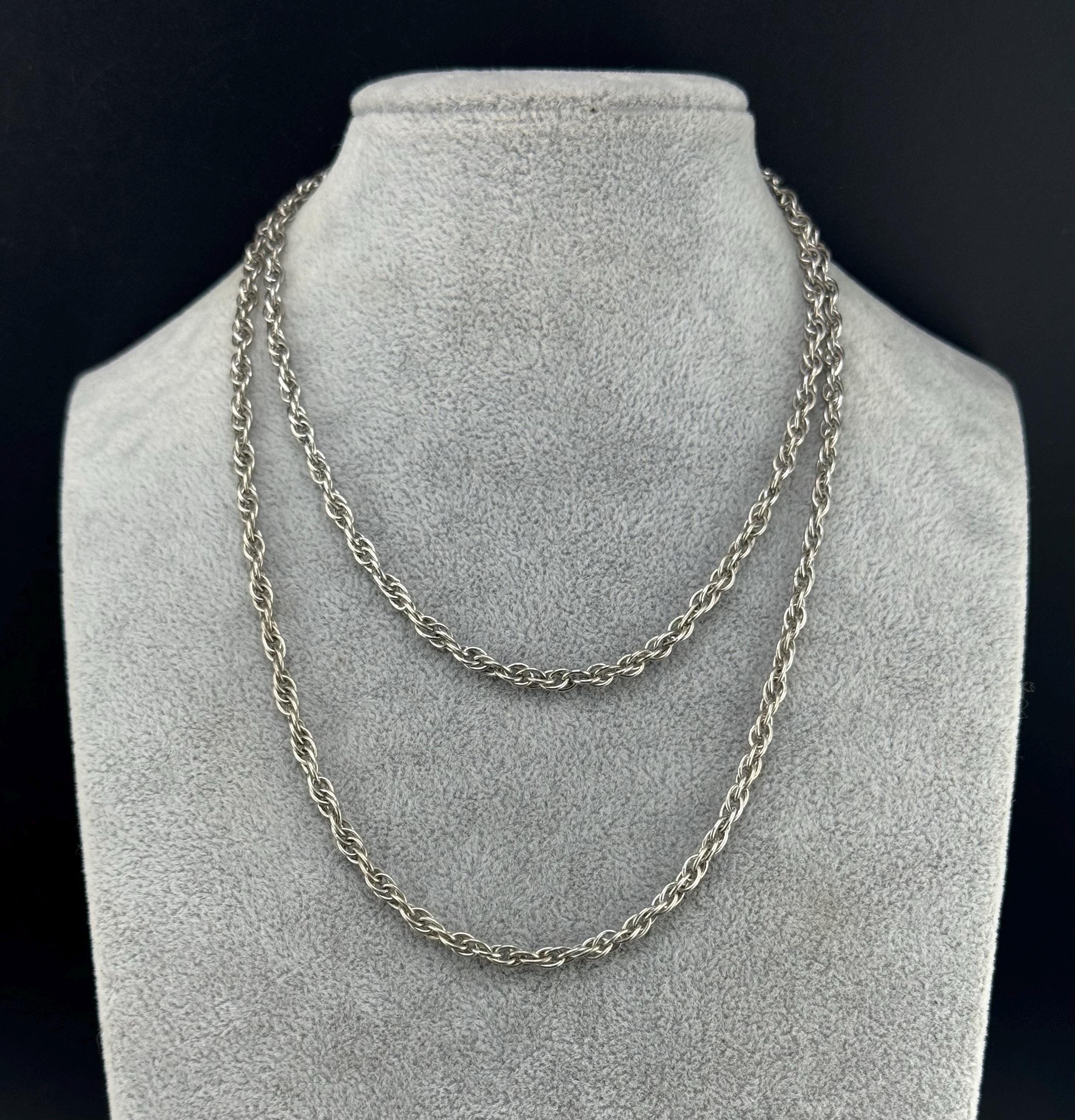 Opera Length Gold Necklace Antique - Etsy