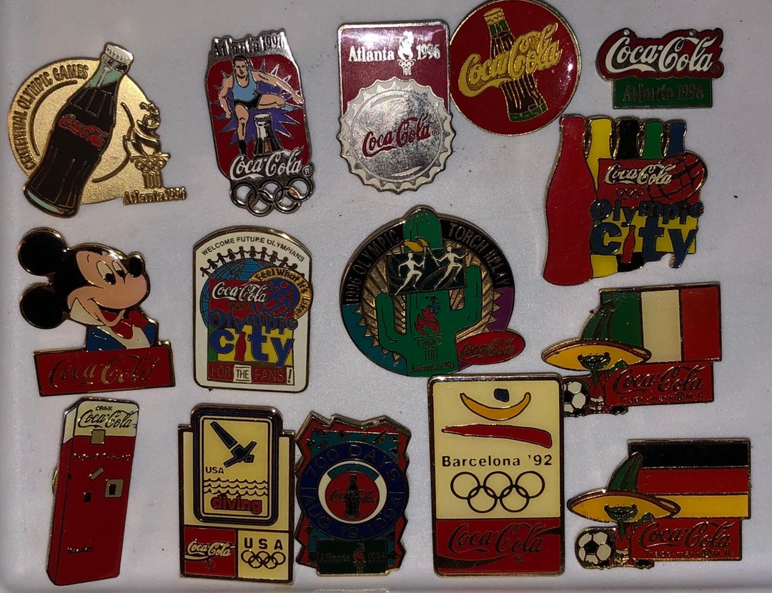 1996 Atlanta Olympics Coca Cola Pin Collection 15 Pieces 1996 Atlanta Olympics Coca Cola Pin Collection 15 Pieces