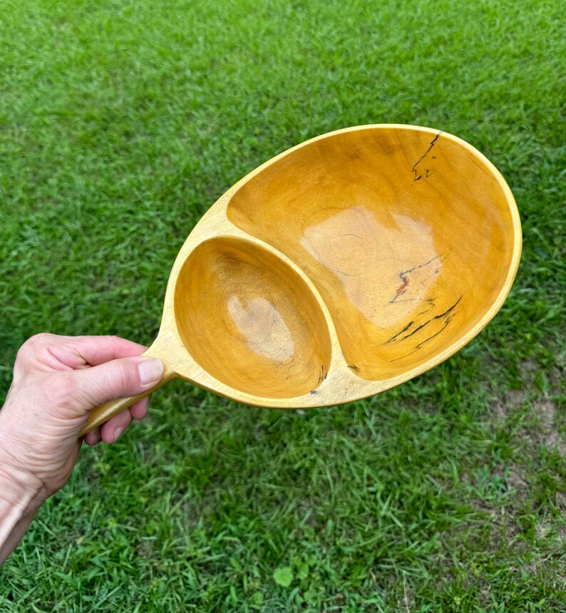 Vtg MCM Divided Chip N Dip Bowl Serving Dish Danish Style Mid Century ...