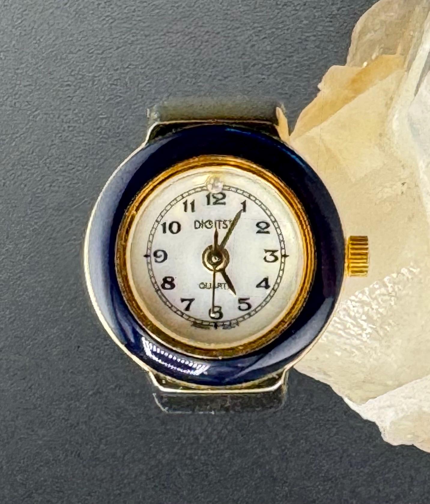 JewelryWe Montre-bracelet ronde à quartz analogique pour