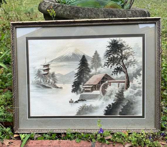 人気メーカー・ブランド 富士山 絵画 - 絵画 - シルバーフレーム