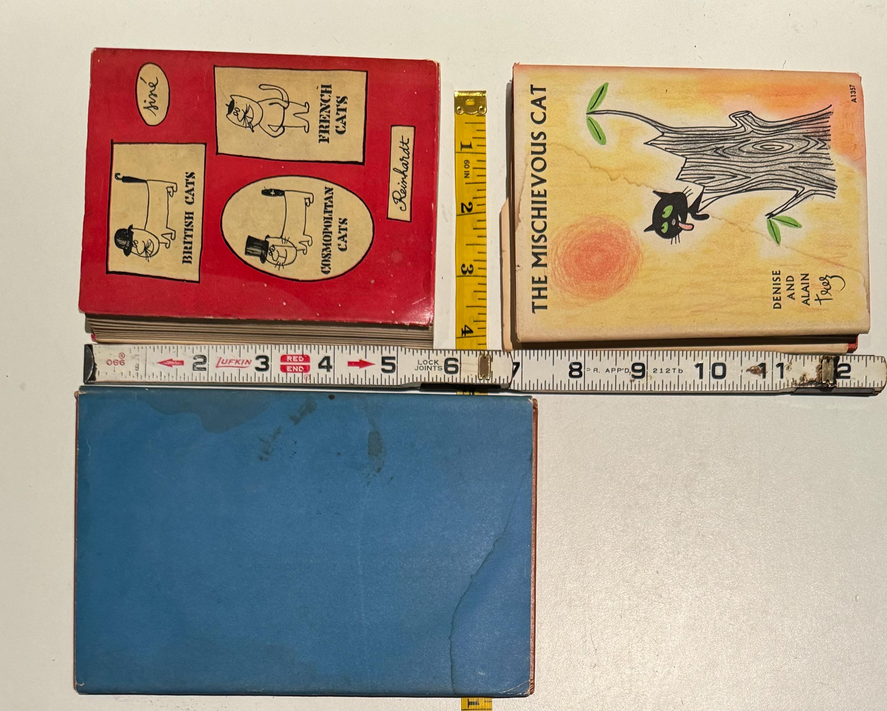 Cathelin　Expressions of Life　洋書　書込みあります。 3 Whimsical 1960s Cat Lover Books El Gato Travieso Mischievous Cat
