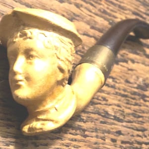 Antique Carved Nouveau Lady Head Meerschaum Figural Woman’s Bust