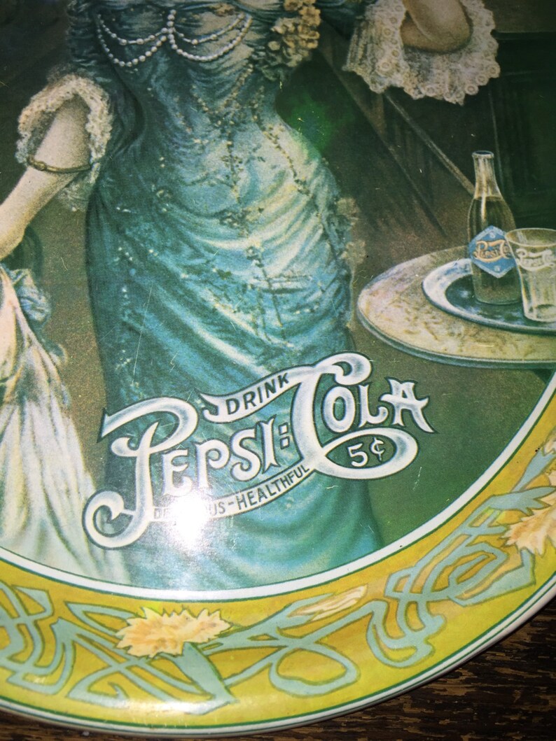 Vintage Pepsi Cola Niagra Buffalo Tip Tray Victorian Gibson image 3