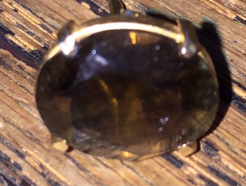 Solid Gold Tie Tac TieTac Retro Mid Century MODERNIST Lapel Pin Gold Ascot Pin Gold Lapel Pin SALE 10K Smokey Quartz