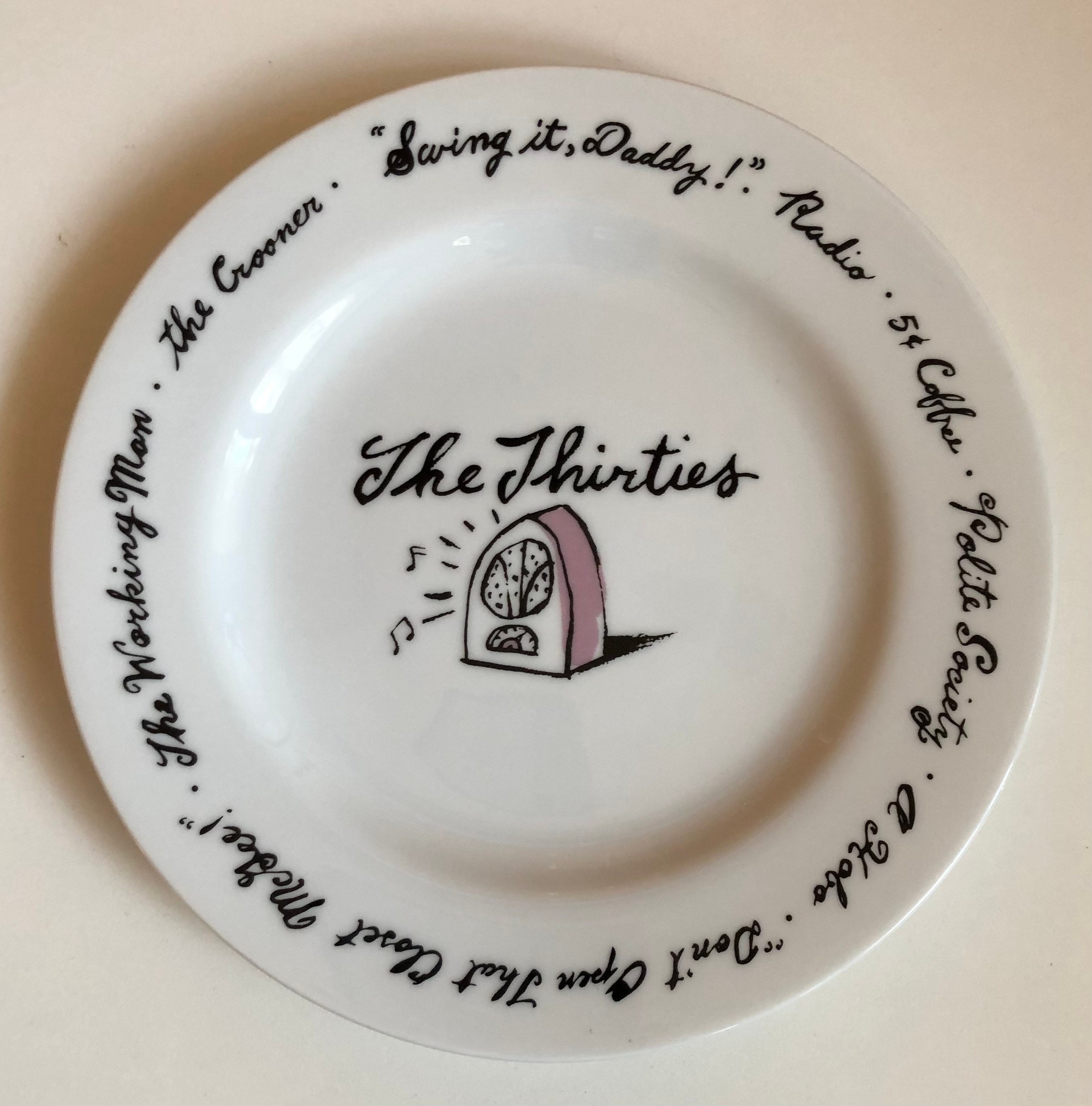 6 Vintage Pottery Barn Millennium Salad Plates Teens Twenties