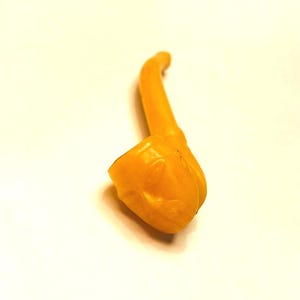 Unusual Miniature Figural Resin or Plastic Pipe w Mask Face Bowl Faux Bakelite Toy Pipe Tiny Bubble Pipe