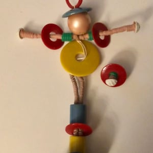 Antique Bakelite Celluloid Baby Rattle Art Deco Figural Rattle Broken for Art Projects Upcycling Restoration NOT for USE as Toy