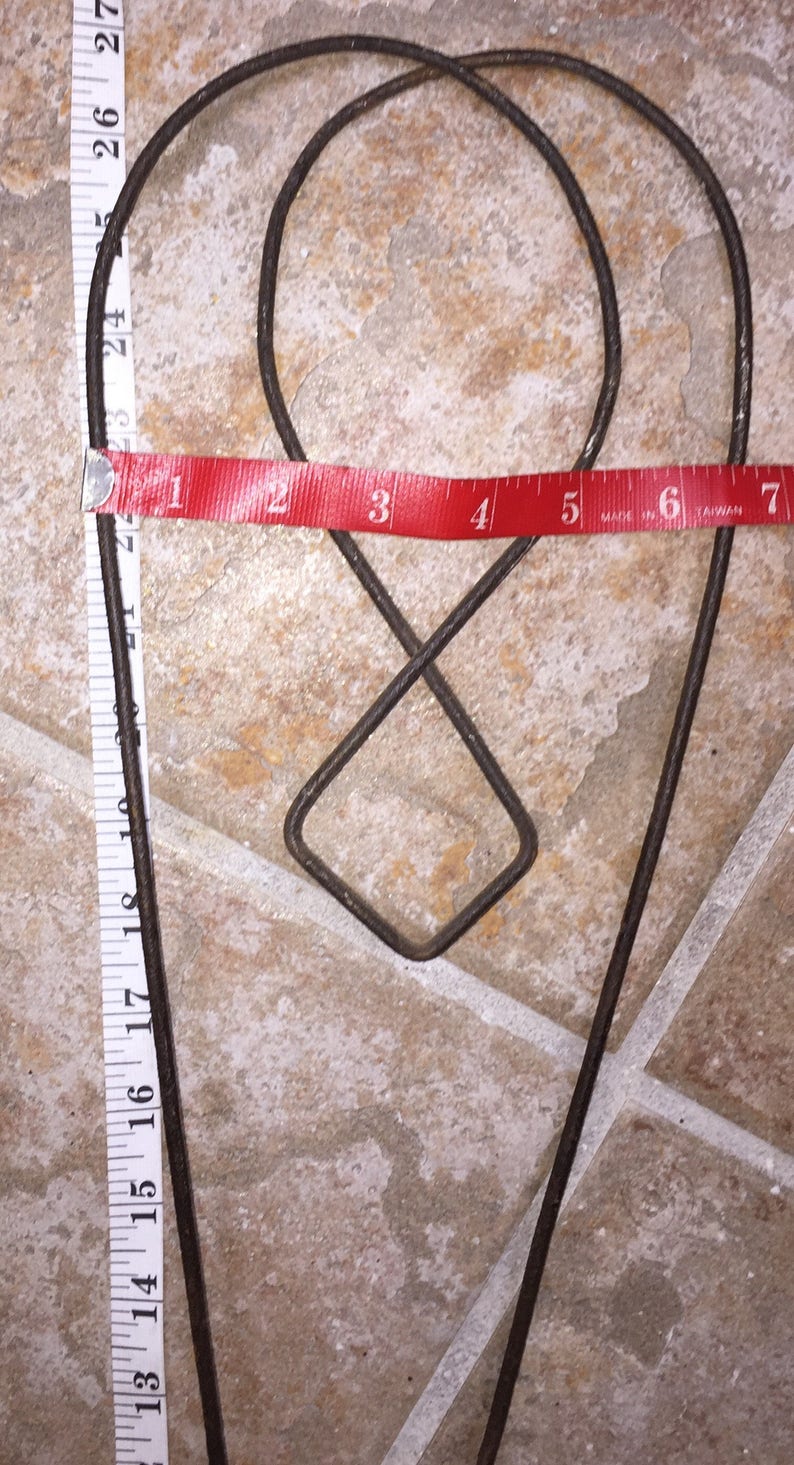 Antique Primitive Wire Rug Beater Rug Whip Wooden Handle Etsy