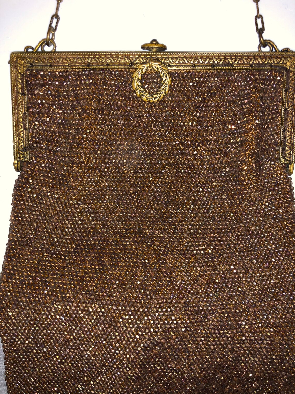 Huge Art Deco Beaded Purse Flapper Bag Art Deco Flapper Purse Etsy