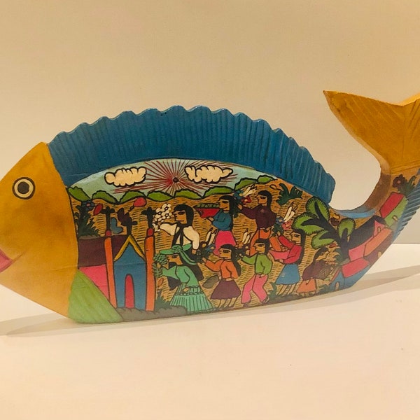 Wooden Fish Wall Plaque Etsy