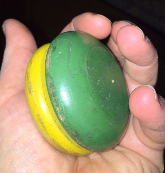 WHIRL KING Top Wooden Yo Yo Each Red and Blue Circa 1950s Plus