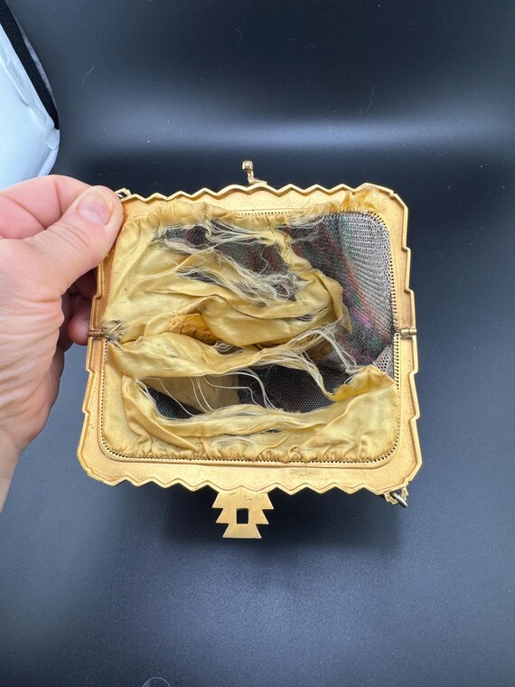 Antique Art Deco Mesh Bag Whiting & Davis Purse A… - image 8