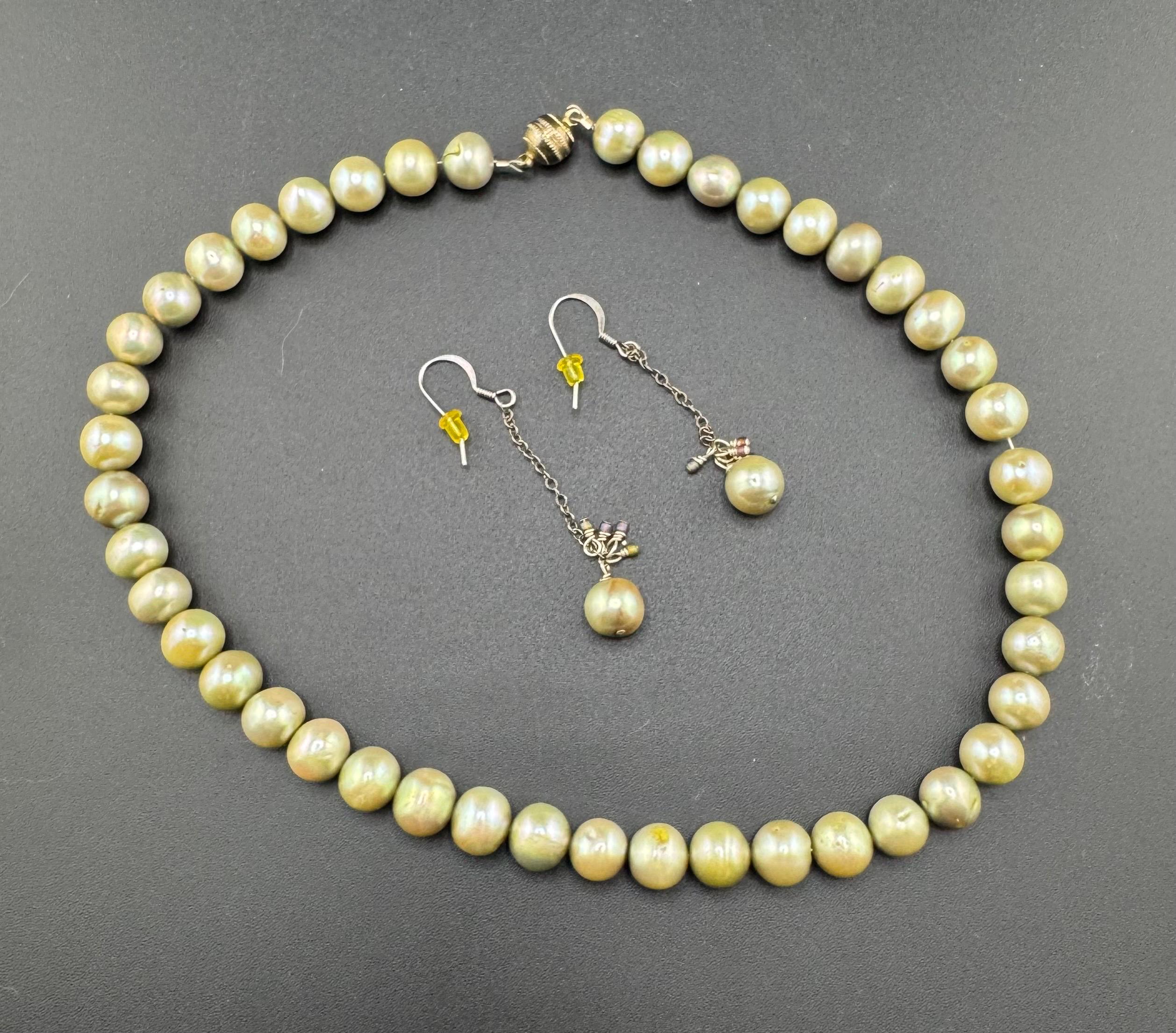 Collier Vintage En Perles D'eau Douce Multicolores - Ancien, Rare, Parfait état