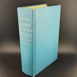 Vintage inbunden 1964 Borta med vinden bok Margaret Mitchell MacMillan Company tryckt utan skyddsomslag 733 sidor komplett läsbart exemplar