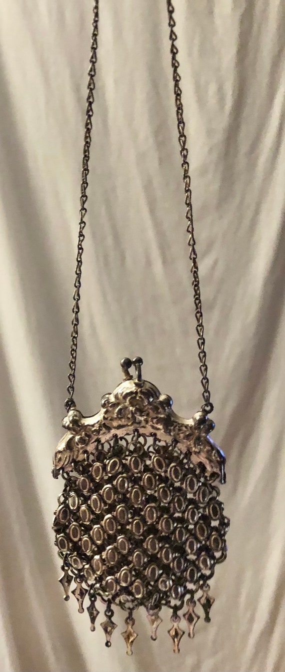 Victorian Chatelaine Sewing Kit Purse Antique  Purse Jewels Sewing Chatelaine Vintage Jewelled Purse