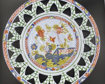 イタリア工房 ラ・ヴェッキア・ファエンツァ 手描き 花柄 壺 ヴィンテージ ファエンツァ陶器 クリーマー＆シュガーポット