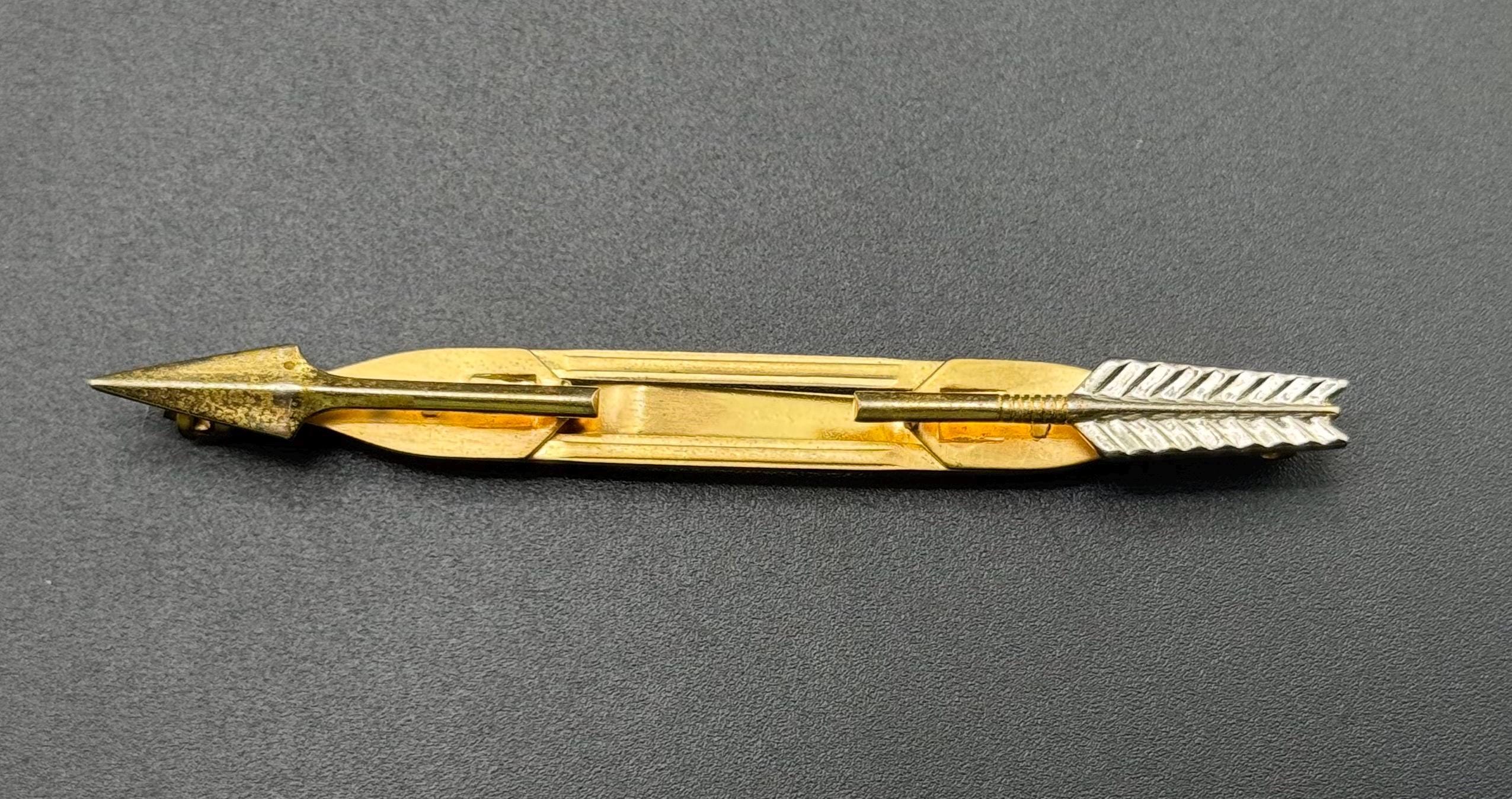 Mid Century Vintage Anson Arrow Tie Clasp Classic Tie Clip - Etsy