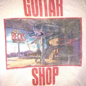 Vintage 1989 JEFF BECK Japan Tour Promo T Shirt Size S-M