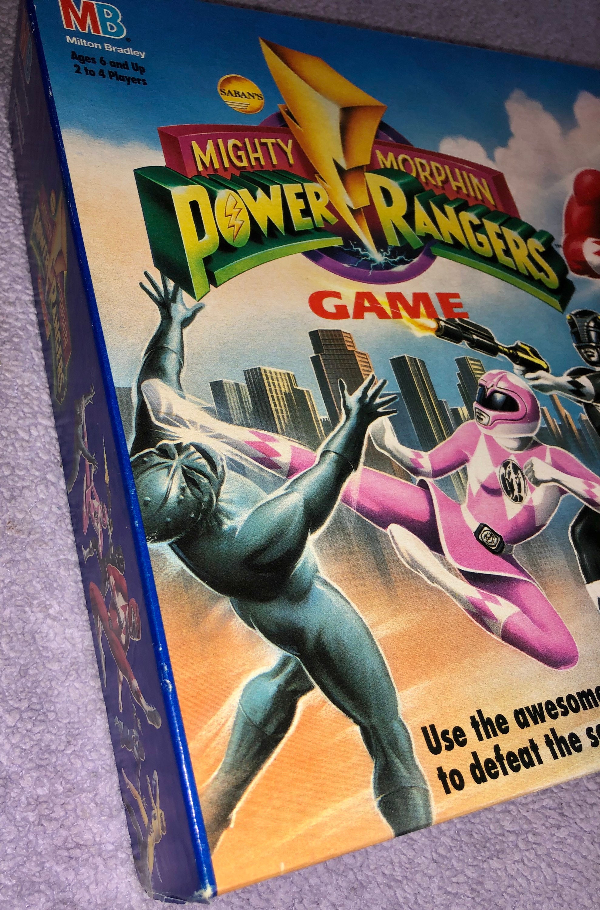 Mighty Morphin Power Rangers Game 1993 Milton Bradley - Etsy Canada