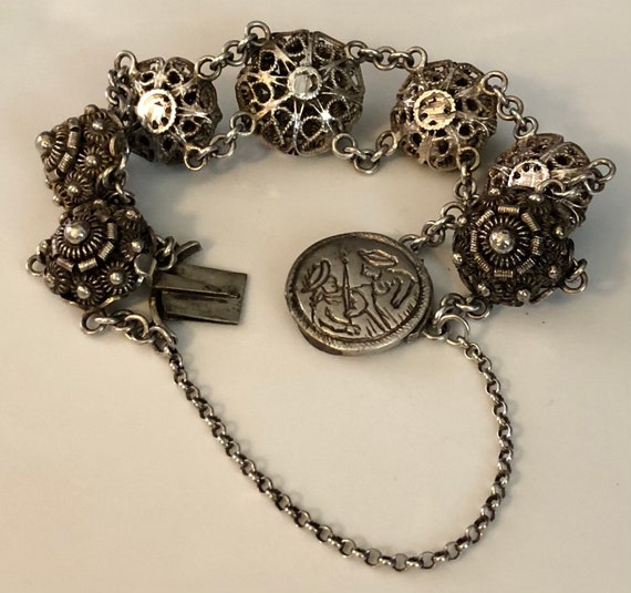 Rare 1800s Antique Dutch Button Bracelet Zeeuwse … - image 5