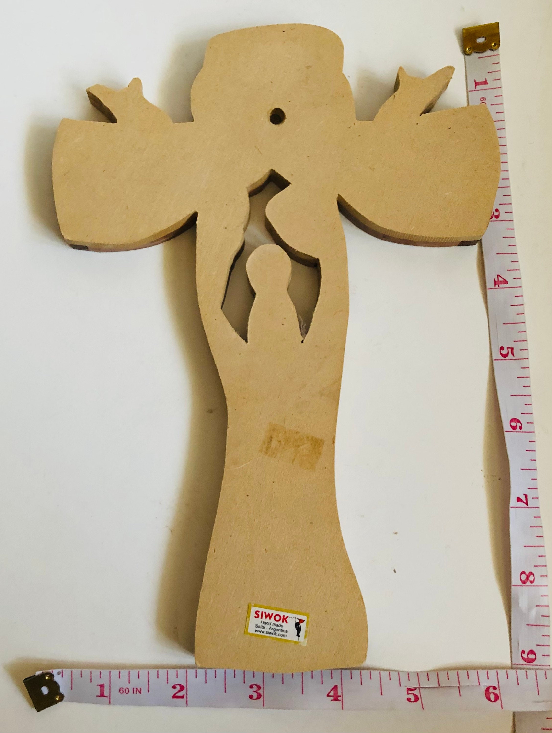 Vintage Handcrafted Argentinian Wooden Inlay Marquetry Angels Jesus Star  Cross Angel Wall Hanging Siwok Handmade in Salta Argentina - Etsy, image size:2256x2996