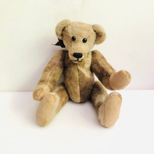 Vintage Susan Weber Nagle Teddybär Gegliederte Mohair-Bär 10 &quot;Poseable Bear Plushie Victorian Revival Classic Bear Doll