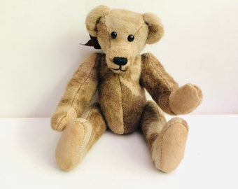 Oso de peluche vintage Susan Weber Nagle, oso de mohair articulado de 25 cm, oso de peluche articulado de estilo victoriano.