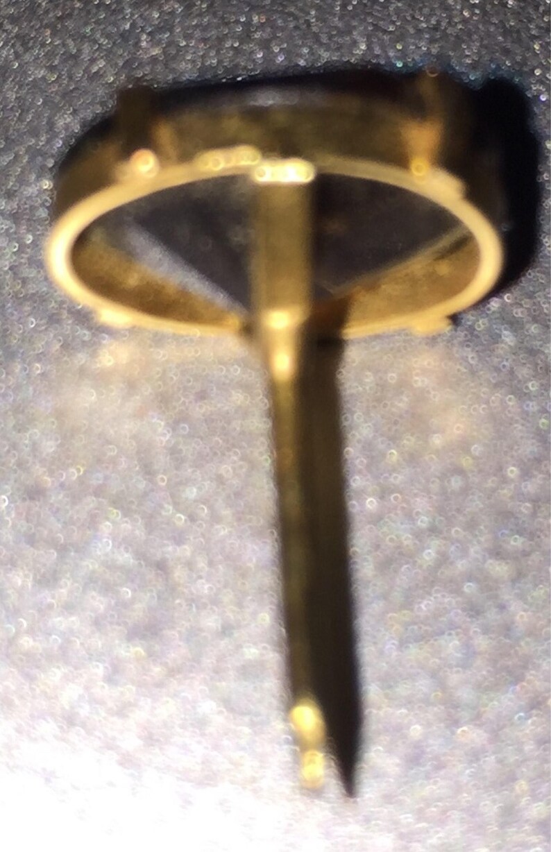 Solid Gold Tie Tac TieTac Retro Mid Century MODERNIST Lapel Pin Gold Ascot Pin Gold Lapel Pin SALE 10K Smokey Quartz