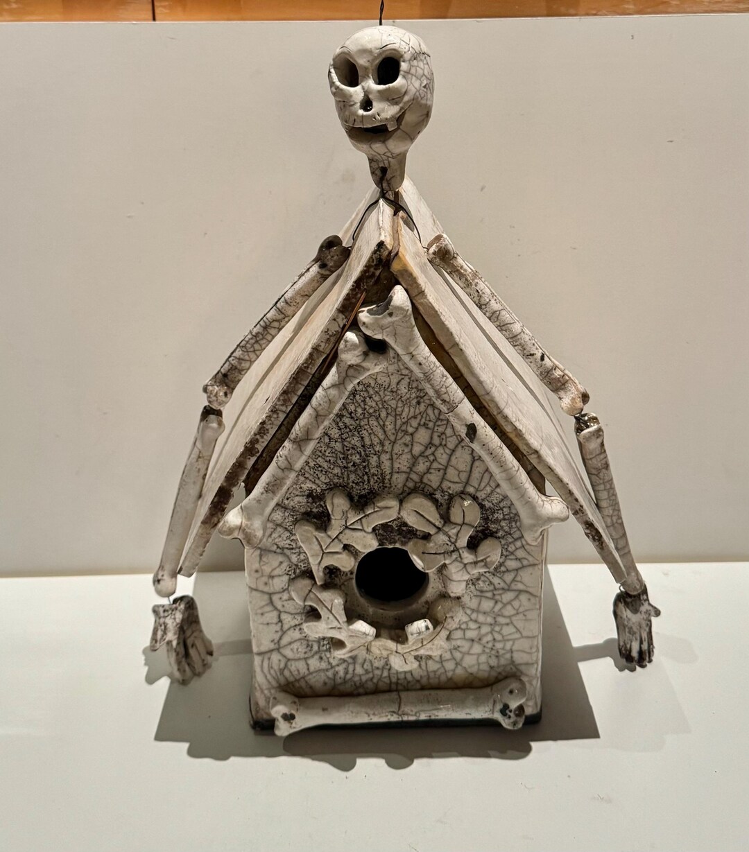 Raku The latest alternative raku lidded vessel with driftwood and