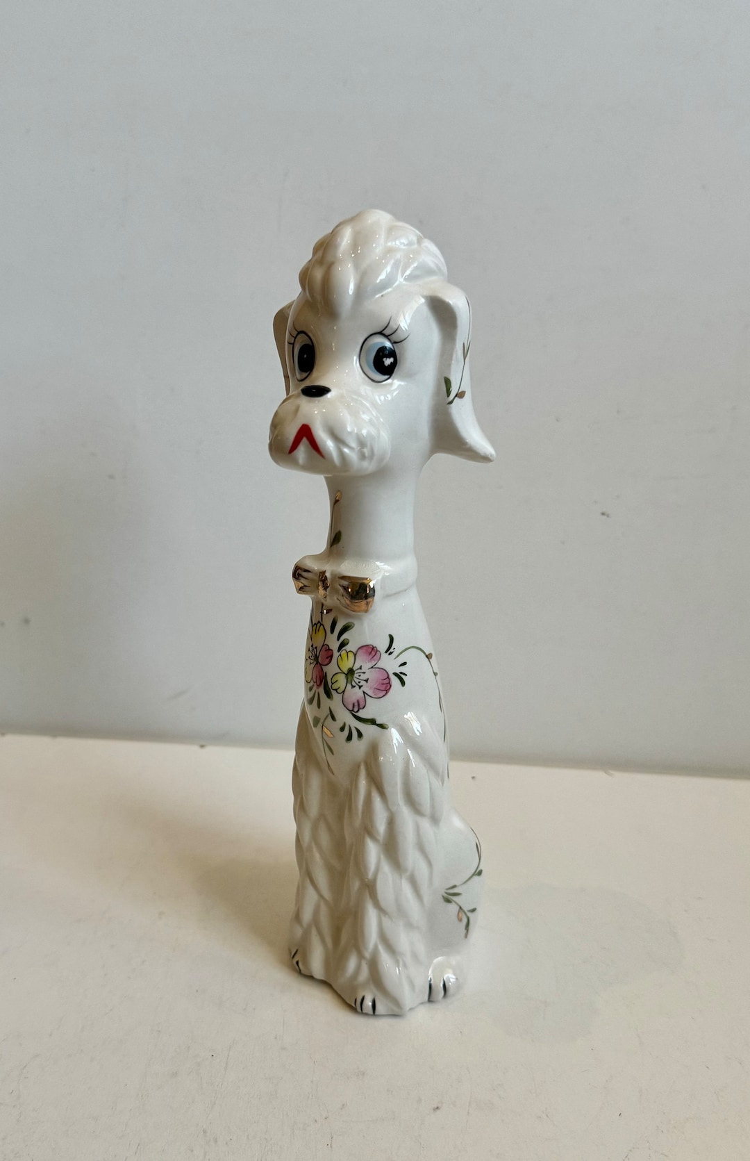 Whimsical Vintage Royal Sealy Japan MCM White Anthropomorphic Poodle ...